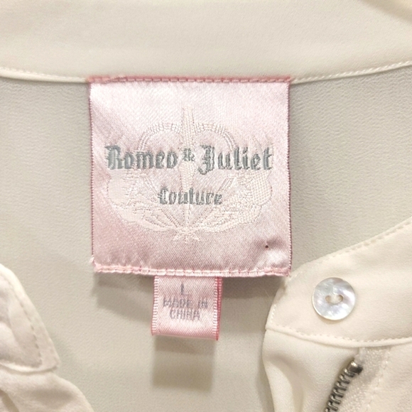 Romeo & Juliet Couture Button Down Blouse -  L - Picture 5 of 8